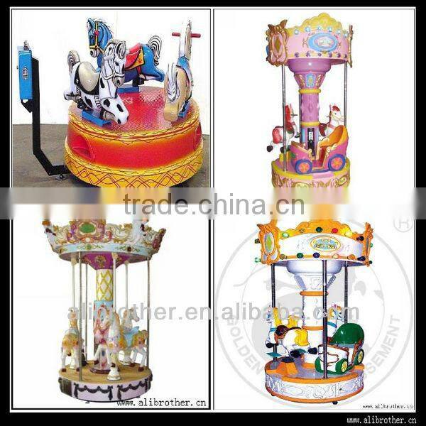 High quality and lower price mini carousel of amusement park rides 6 seats