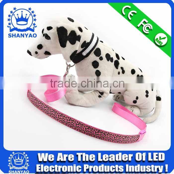 2015 Hot Selling LED Glowing Pet training Leash