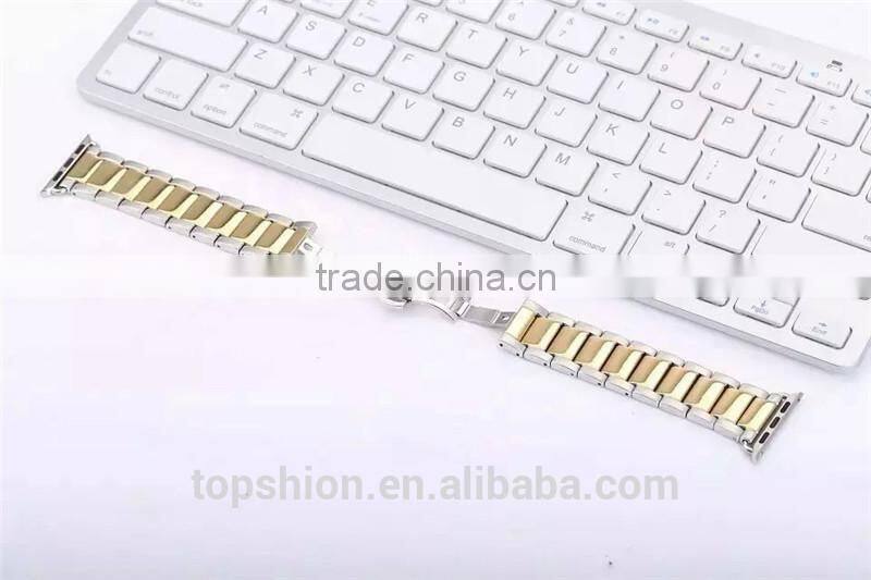 Deluxe Style For Apple Watch iWatch Stainless Steel Metal Strap, China Supplier