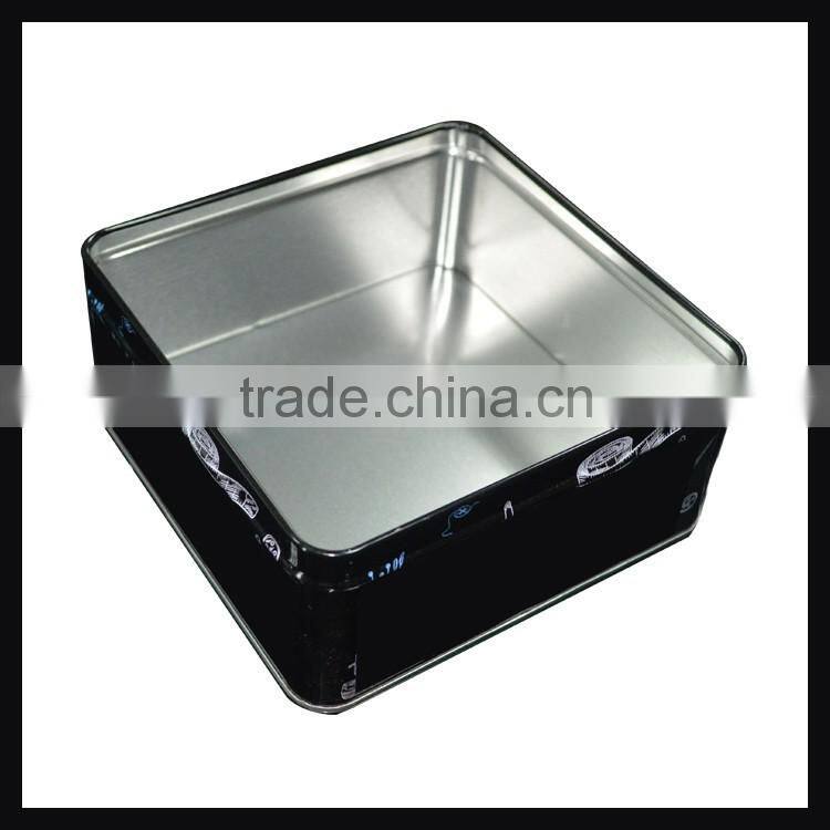 Square Metal Cookie Tin Box For Sweet Gift Tin Box