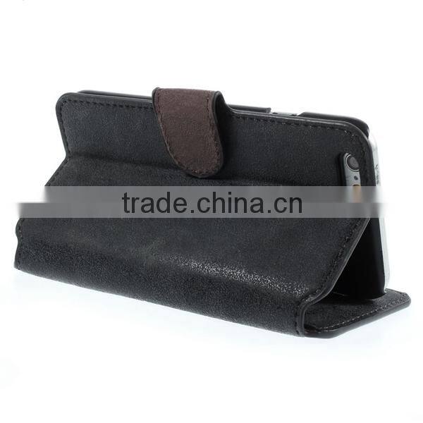 super slim wallet leather case for apple iphone 6 , for apple iphone 6 case, for iphone 6 plus case slim