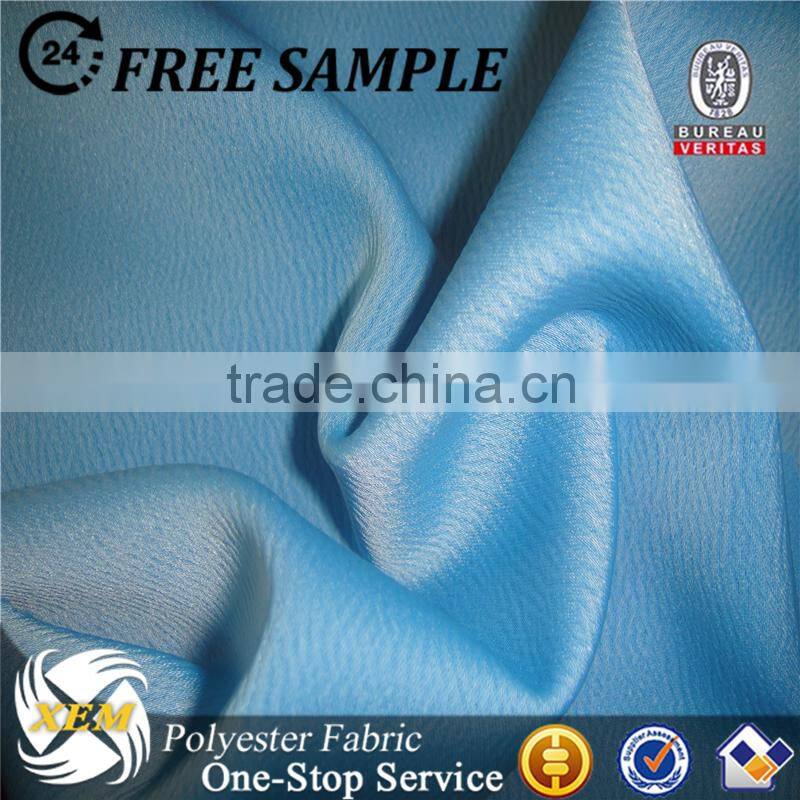 New arrival weft-spandex crepe stain chiffon fabric