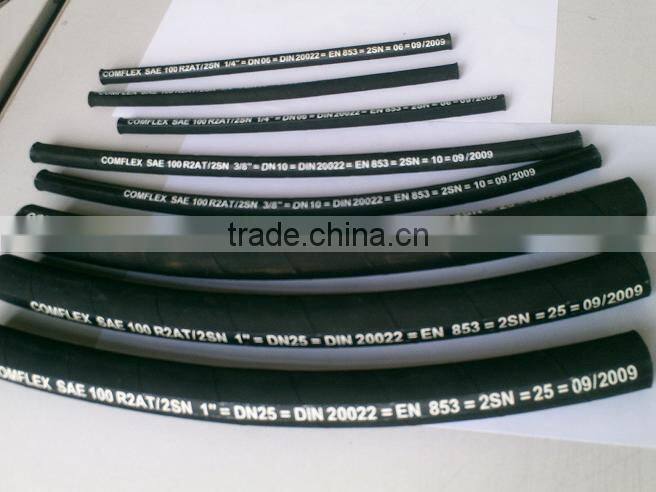 EN853 wire braid hydraulic hoses