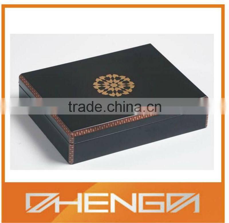 Custom Make Tea Box with Compartment Lined by Velvet