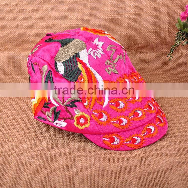 Chinese style Lady/Women hat embroidery hat