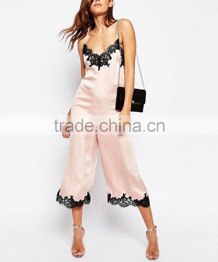 China supplier fashion stylish backless elegant evening formal wear wide leg jumpsuits for ladies