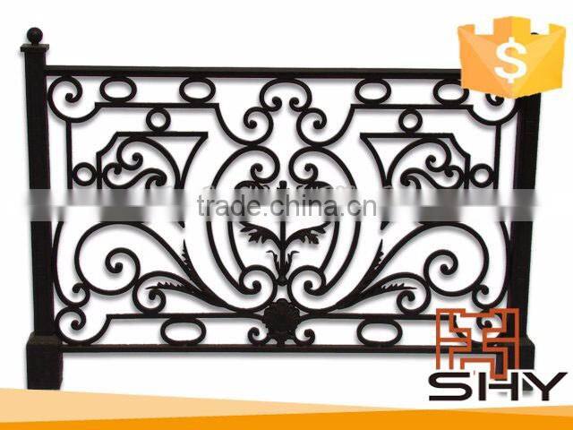 Metal wrought iron beautiful decoration door
