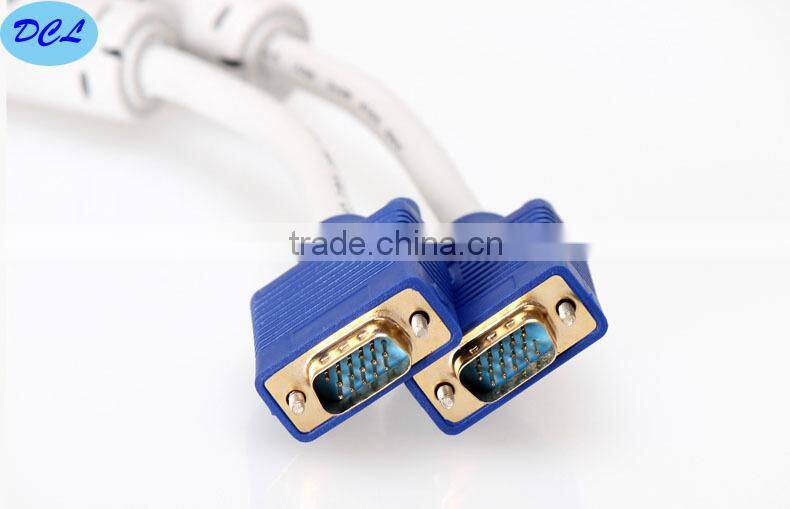 20M White VGA cable with blue model male to female