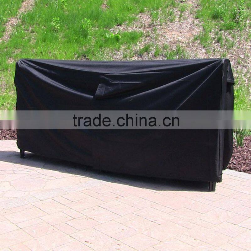 8 Feet Patio Log Rack Full Cover Outdoor Firewood Cover for Log Rack Holder