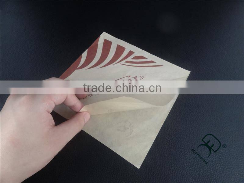 Custom printed cheap brown kraft paper bag for food