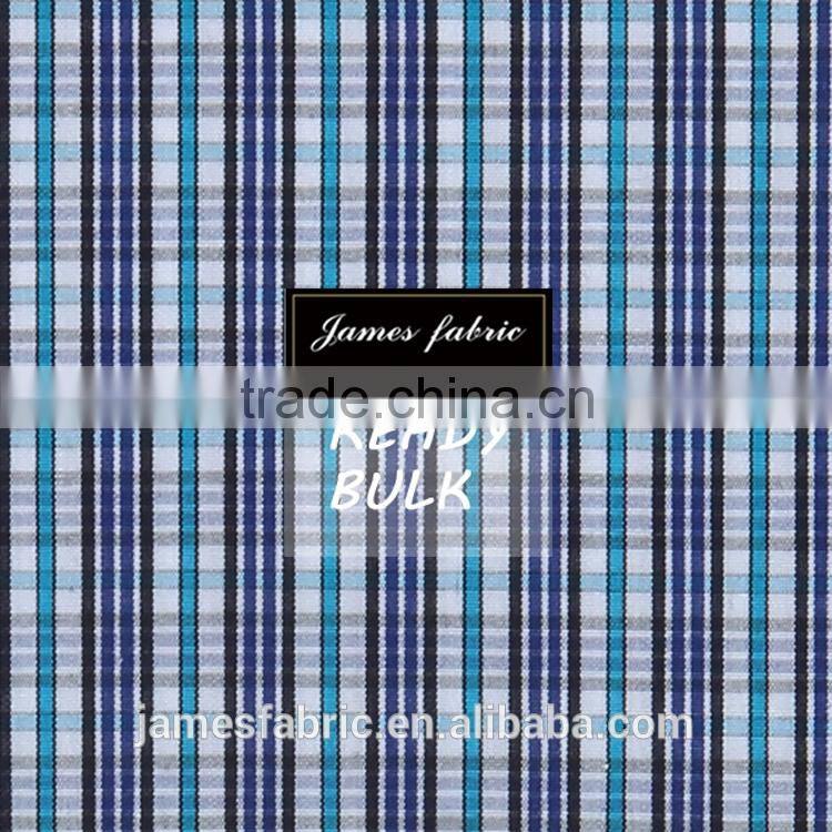 James Yarn Dyed High Density LA Finished Colorful Stripe/Check Plain Weaving Spring/Summer Shirting Fabric