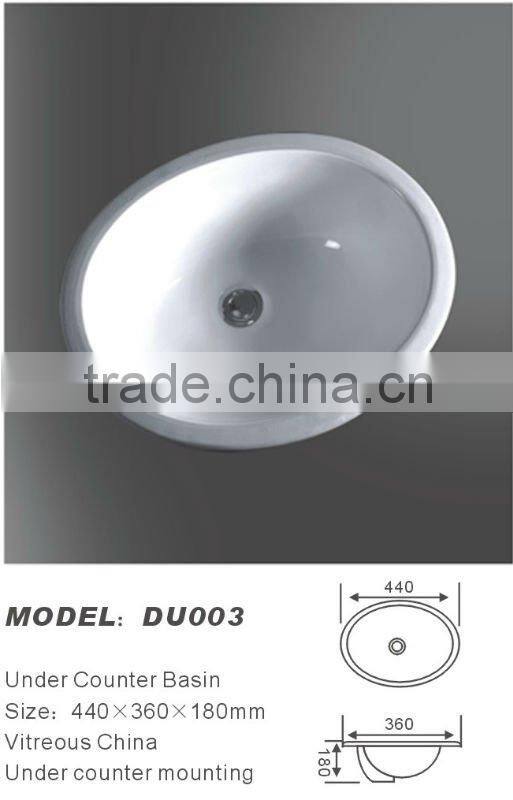 Ceramics Undermount Bathroom Sinks DU2402