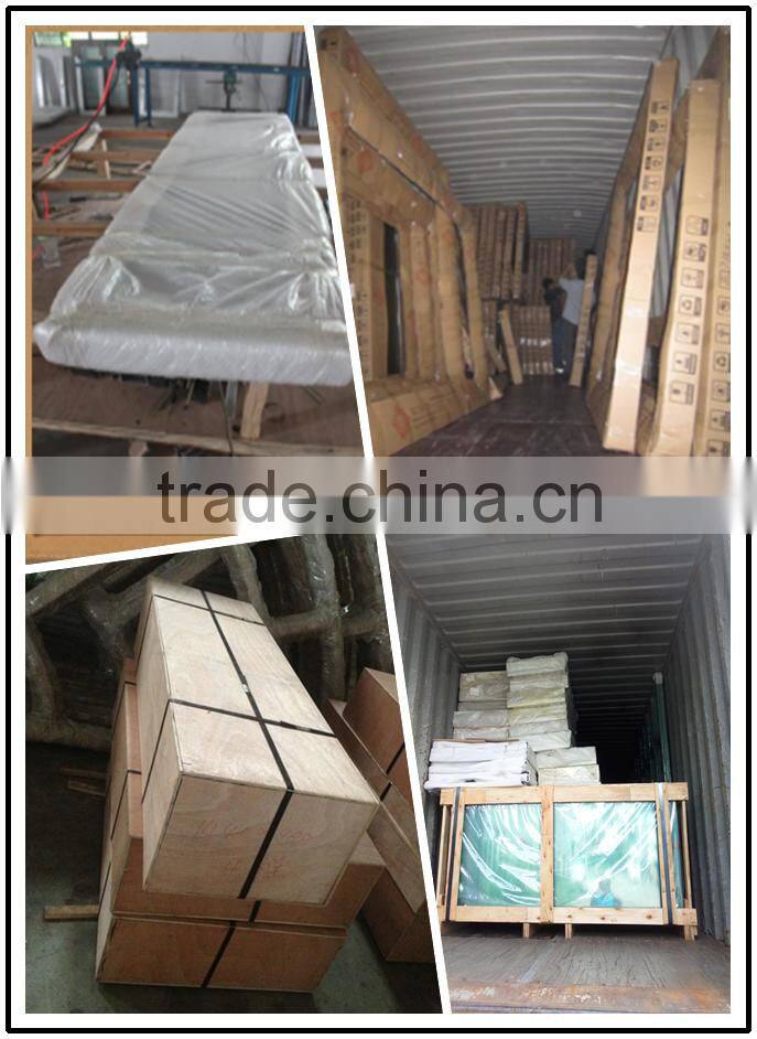 Double tempered glass window grills design for sliding windows