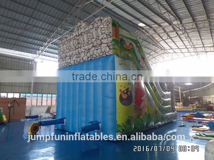 birds theme inflatable children slide for sale