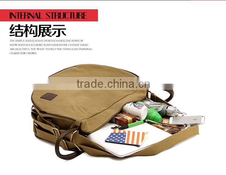 Novel Canvas Shoulder Bag Fashion Handbag Convert To A Backpack From A Shoulder Bag Pattern Shoulder Bag