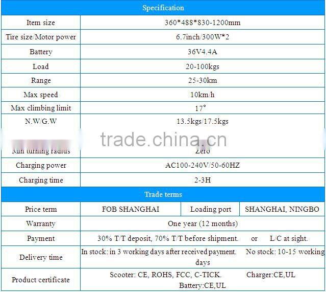 portable electric stand up scooter with the handrail