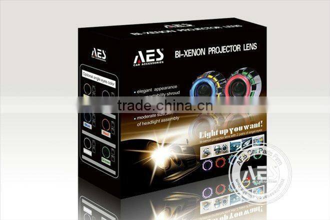 factory wholesale price headlight H4 h7 automotive bixenon hid projector len H1 mini dual angeleye