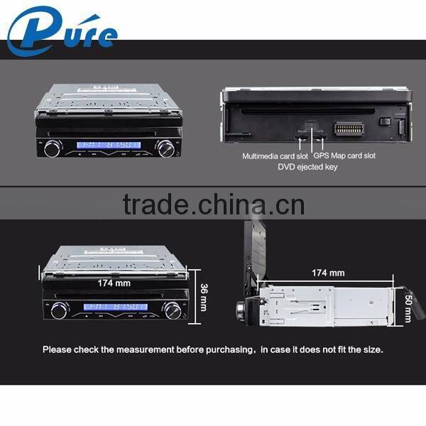 Hot selling good quality car multimedia 1 din car dvd player with touch screen