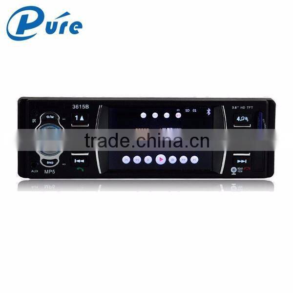 2016 hot selling car radio 3.6 inch car multimedia player car music player with bluetooth and reversing function
