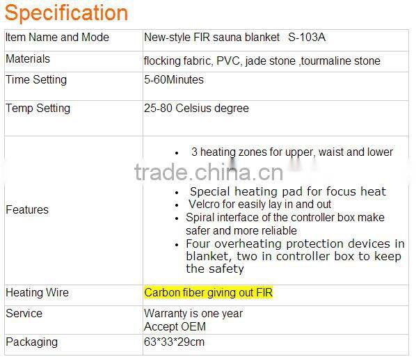 Popular 3 heating zones sleeping bag for slimming and body shaping