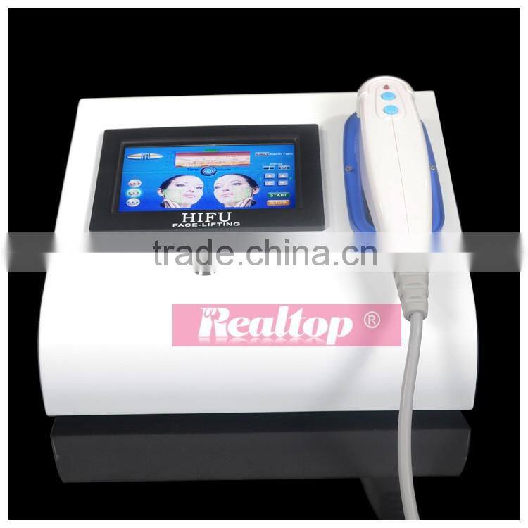 Portable hifu machine high intensive focus ultrasonic knife facial care skin tightening ultra age hifu face lift machine