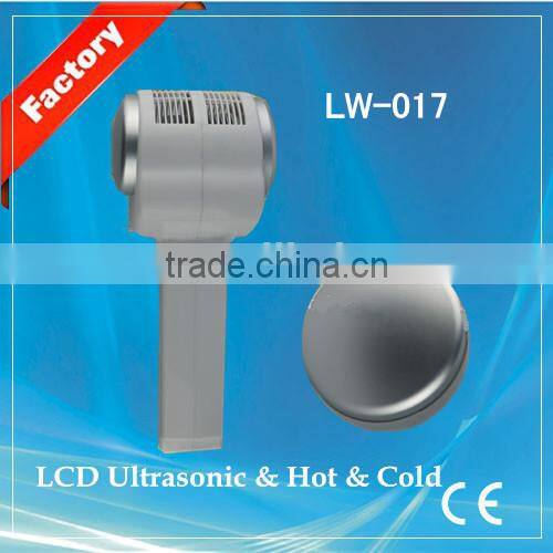 Home Use 2in1 Slim Fitness Facial Machine Ultrasonic Hot and Cold HammerLW-017