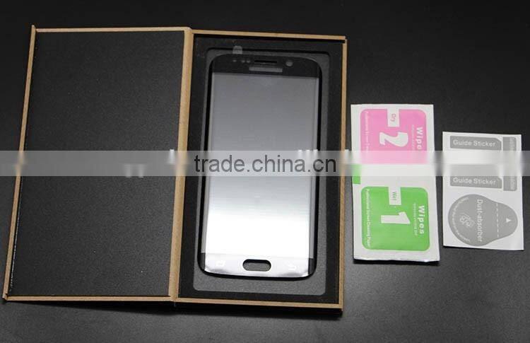 9H 0.2MM 3D Curved Full Coverage Tempered Glass Screen Protector For Galaxy S7 Edge G9350 Glass Silk print Glass Thermal Bending