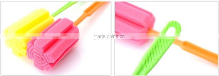 Sponge Brush Bottle Cup Glass Washing Cleaning Kitchen Cleaner Tool New