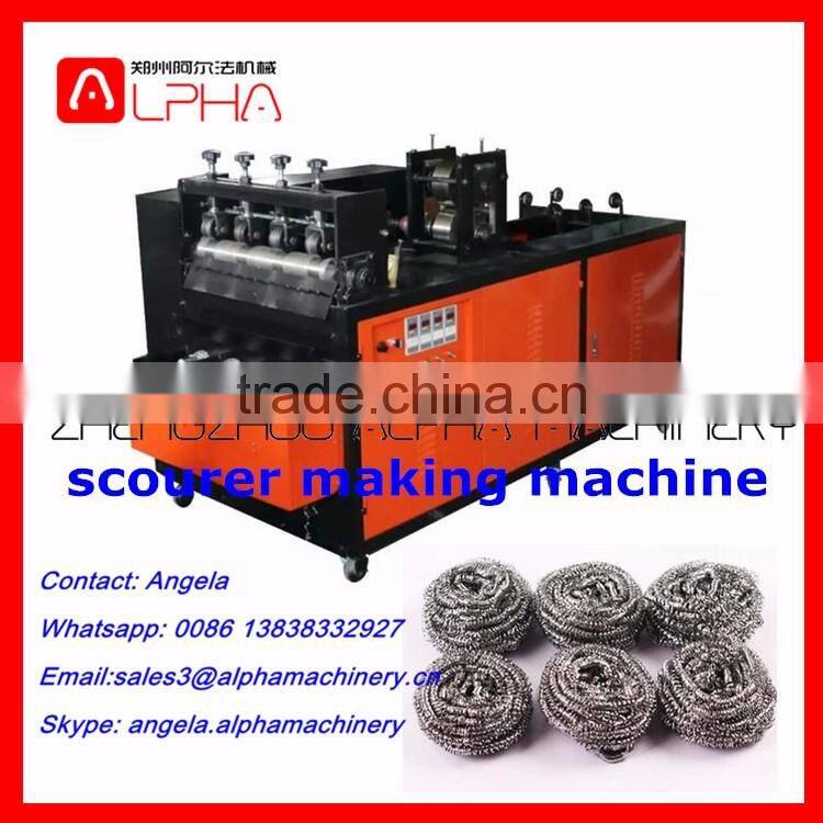 Good quality stainless steel scourer making machine