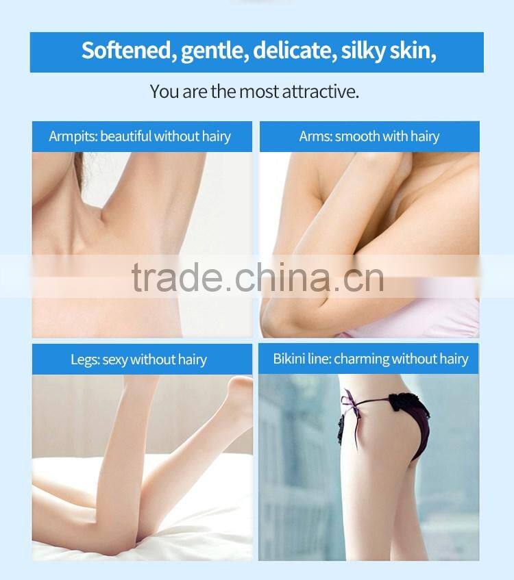 Instant body hair removal for men