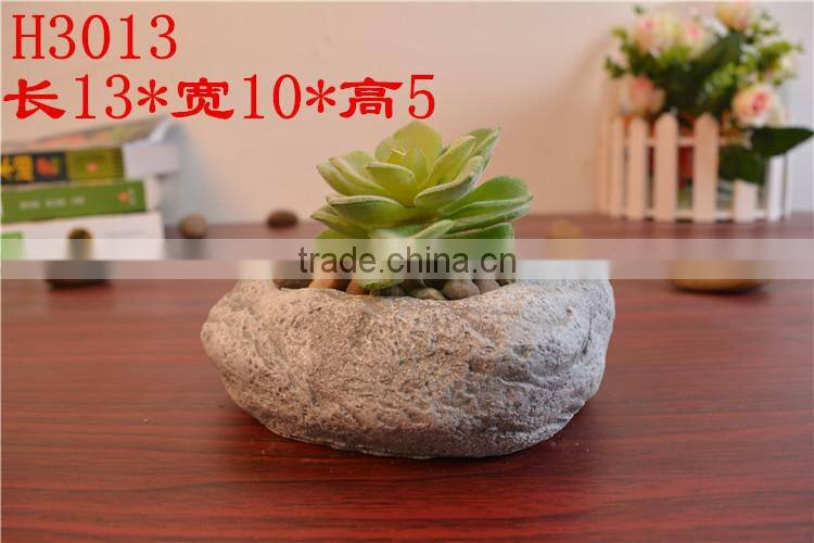 lovely decorative natural stone flower pot stone crafts