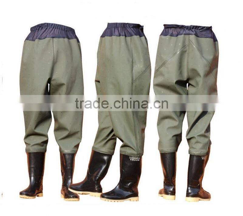 wholesale custom made pvc waist high wader