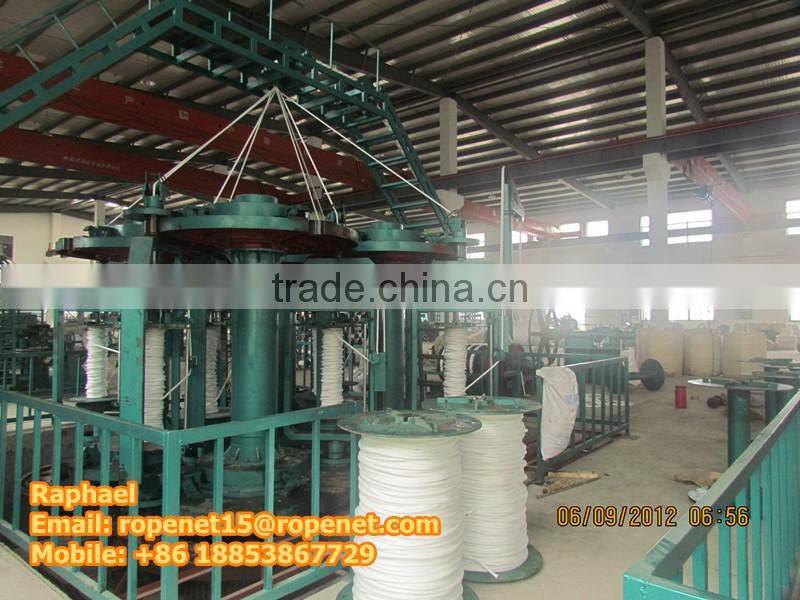 braided hawser rope machine/hawser machine for making rope of multifilament,nylon,dyneema: https://youtu.be/flTrF7Bg4NY