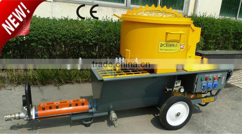 Germany air compressor and motor mortar cement plastering machine