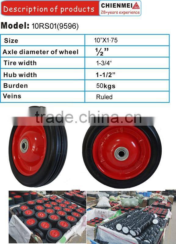 Metal rim wheel ride on lawnmower/6 inch diameter wheel/steel lawn mower wheels/steel Hub rim wheel