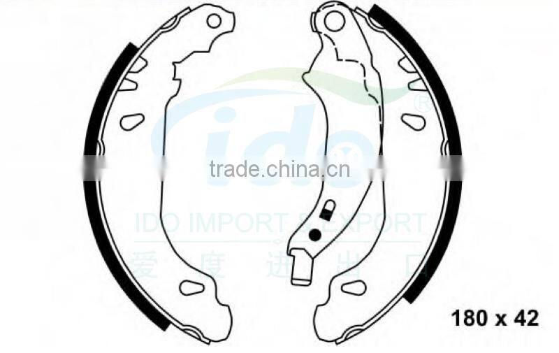 semi-metallic brake shoe set for Renault/Logan 7701205758