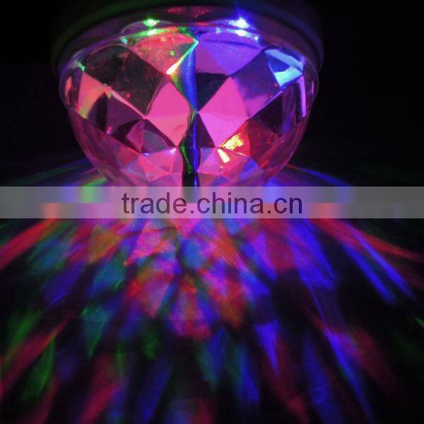 E27 RGB Crystal Ball Stage Lights Led Rotating Lamp For Party Disco DJ Bar