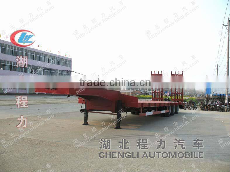 3-axle low bed trailer, low bed semi trailer, low bed truck trailer