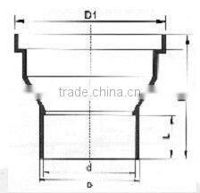 PVC-U balcony floor drain DIN /plastic floor drain