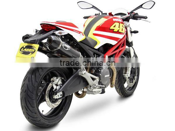 For DUCATI 1098 (S) 2007 Motorcycle Exhaust Pipe LASER Delta slip-on mufflerset