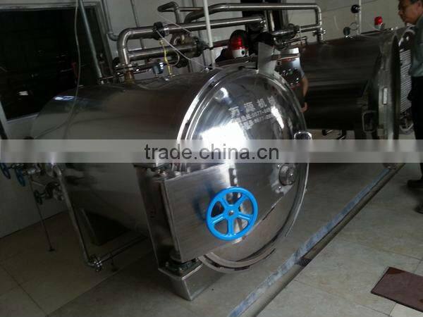 counter pressure steam spray sterilizer retort for canning food