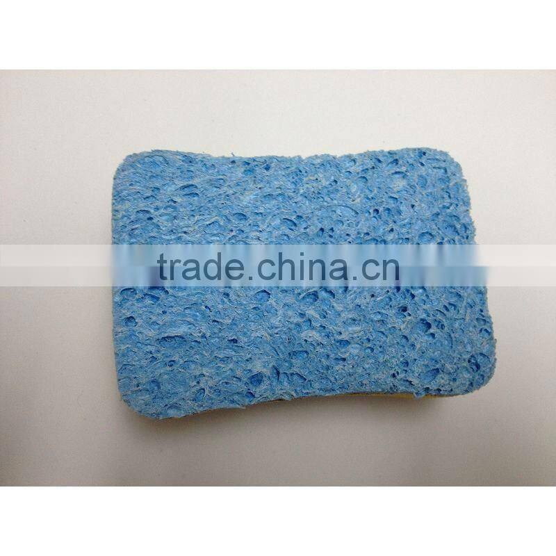 Soft cellulose bath cellulose scouring sponge