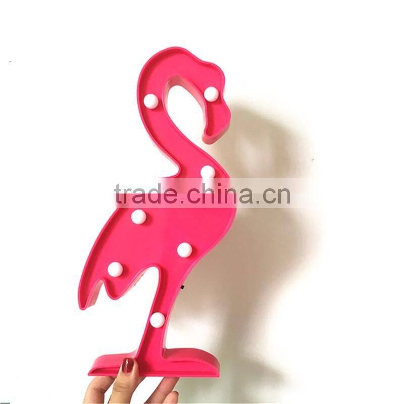 Christmas Promotion gift Flamingo Baby Kids Room Home LED Decoration night light modern Bedside table desk lamp