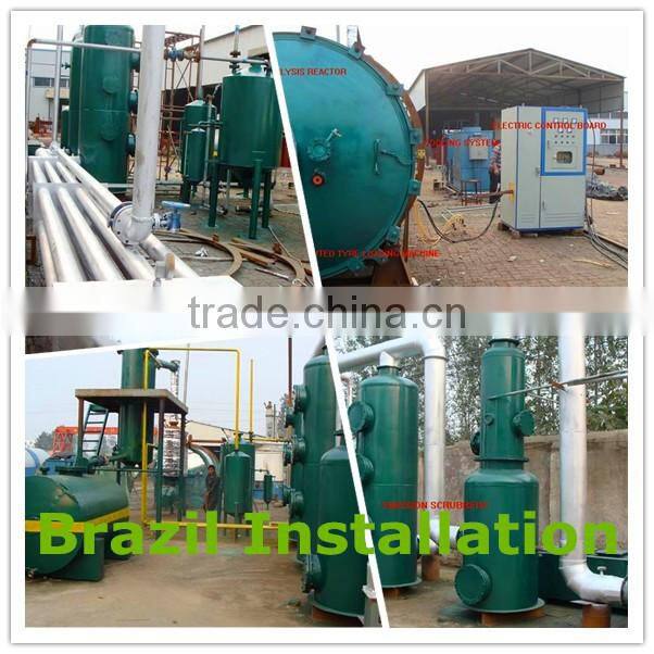 High quality used oil refinery machine 10 tons distillation plant