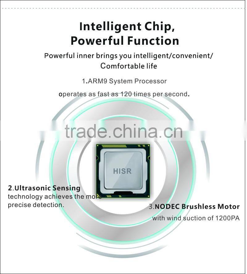 Shenzhen China good quality suction robot Ultrasonic sensor robot vacuum cleaner