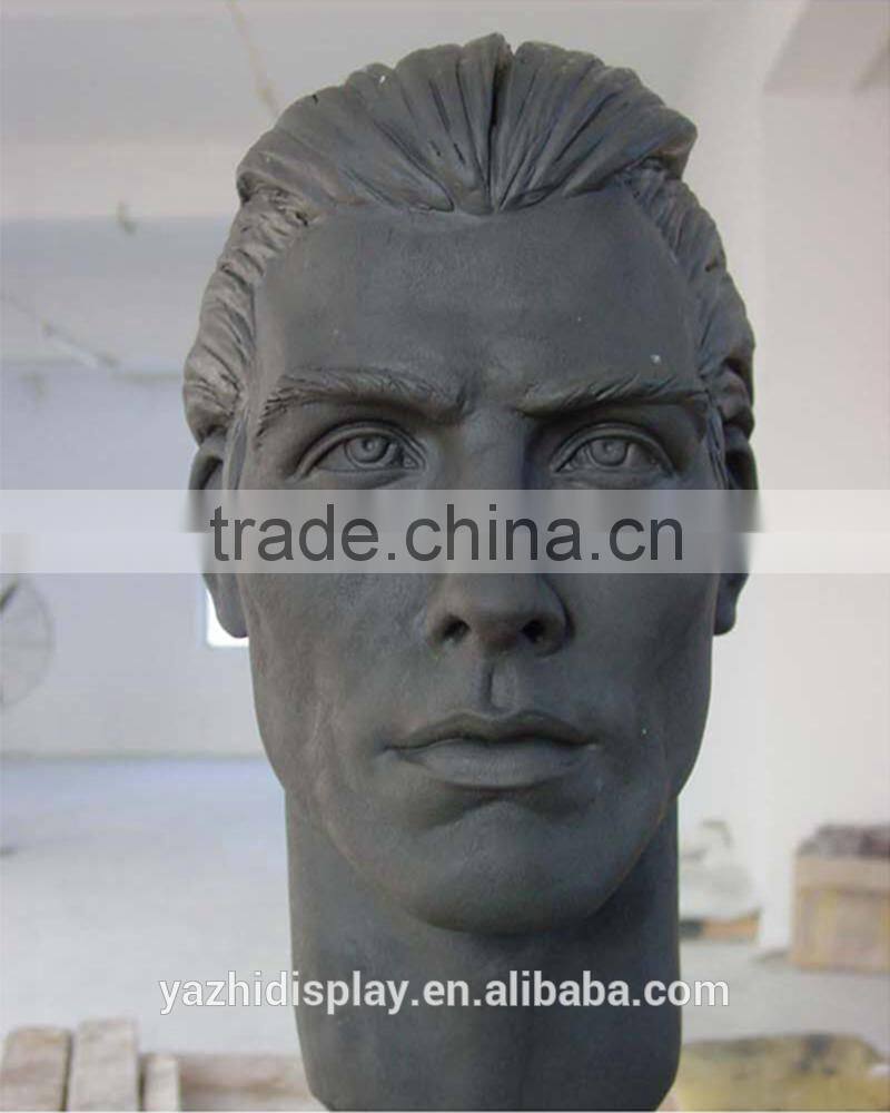 Wholdesale realistic handsome male mannequin head sale