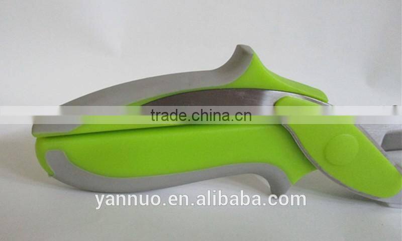 Kitchen Knife with Cutting Board 2 in 1 Universal Knife Food Chopper Food Scissors Slicer Vegetable Chopper