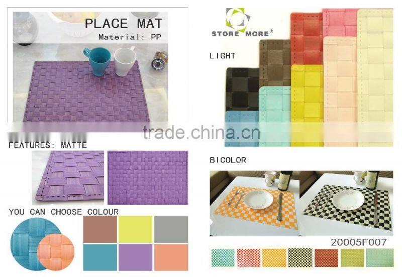 EVA Placemats - Heat Insulation Anti-skidding Dining Room Placemats, Set of 12