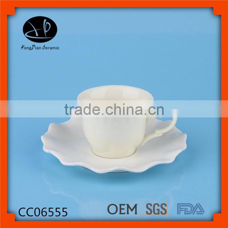 decal printer coffee cup and saucer,Porcelain tea cup saucer, custom printed tea cup and saucer
