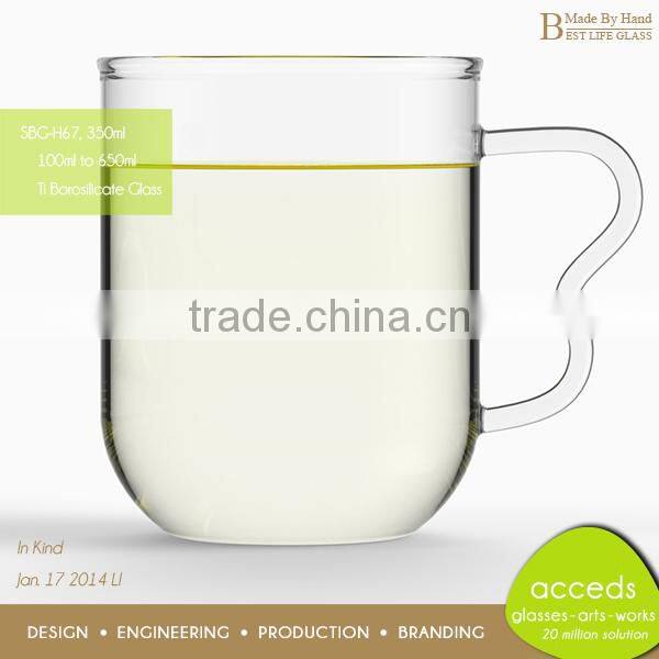 Crystal Personalized Clear Glass Hand Blowing Beer Mug